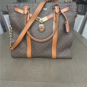 Michael Kors Signature Brown and Tan Tote